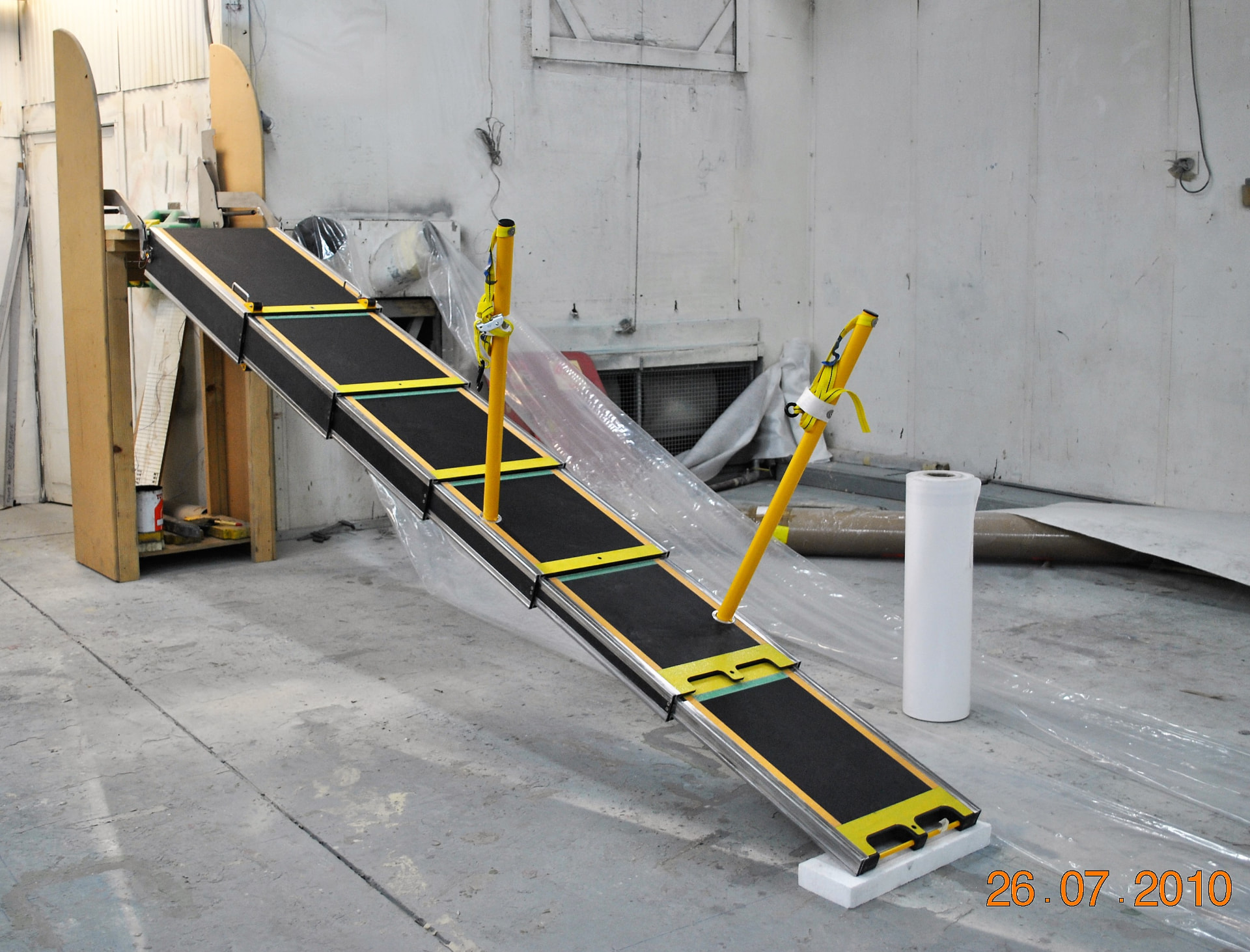 Lightweight composite gangway assembled in the McConaghy workshop