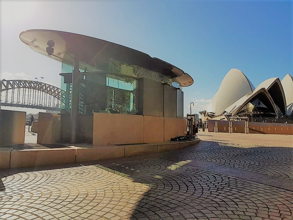 Composite canopy structure installed at Sydney Harbour beside the Opera House